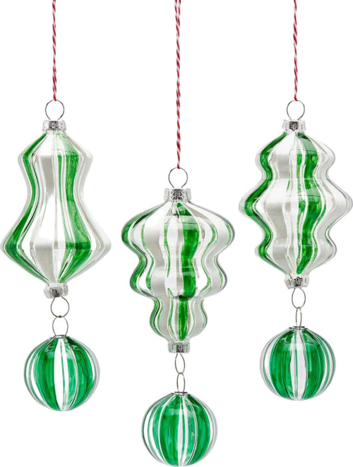 Palline per albero di Natale in vetro, verde trasparente, confezione 3 pezzi, 18 cm Casa e cucina/Decorazioni per interni/Addobbi e decorazioni per ricorrenze/Decorazioni natalizie/Addobbi e decorazioni/Palle e palline MagiediNatale.it - Altamura, Commerciovirtuoso.it