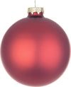 Palline-per-albero-di-Natale,-sfera-vetro-rosso-lava-opaco