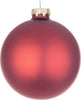 Palline-per-albero-di-Natale,-sfera-vetro-rosso-lava-opaco