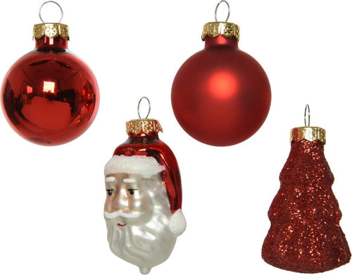 Palline rosse lucide, opache e glitterate con babbo natale e albero di natale da h 6 cm Casa e cucina/Decorazioni per interni/Addobbi e decorazioni per ricorrenze/Decorazioni natalizie/Addobbi e decorazioni/Palle e palline MagiediNatale.it - Altamura, Commerciovirtuoso.it