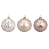 Palline per albero di Natale, in Vetro, con glitter, Ø 100 mm, 6 pezzi