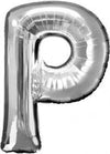 Palloncino-Gonfiabile-Elio-Lettera-P-Argento-35-Cm-Compleanno-Festa-Party-Casa