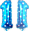 Palloncino-Numero-1-Azzurro-Stelle-Bianche-35cm-Elio-Decorazione-Party-Festa