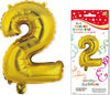 Palloncino Numero 2 Numeri Gonfiabili In Foil Numero Due Oro Numeri Per Feste 35cm Numeri Grandi Gonfiabili Con Cannuccia Di Gonfiaggio Inclusa Casa e cucina/Hobby creativi/Materiali per hobby creativi/Forniture per feste/Articoli per feste e compleanni per bambini/Decorazioni/Palloncini Kondorama - Martinsicuro, Commerciovirtuoso.it