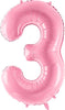 Palloncino PartyDeco Numero - 3 - Rosa  -  86 cm Casa e cucina/Hobby creativi/Materiali per hobby creativi/Forniture per feste/Articoli per feste e compleanni per bambini/Decorazioni/Palloncini La Casa Del Bebè - Napoli, Commerciovirtuoso.it