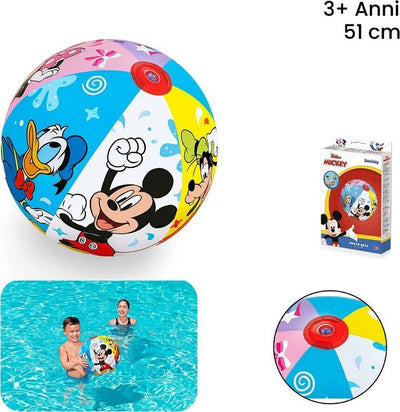 Pallone Gonfiabile Mickey Mouse Topolino 51 Cm Palla Bambini Mare Piscina 91098 Giochi e giocattoli/Sport e giochi all'aperto/Giochi aquatici e piscine per bambini/Canotti e gonfiabili galleggianti Trade Shop italia - Napoli, Commerciovirtuoso.it