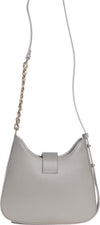 Palma---Borsa-a-spalla-Grigio-da-Donna-in-Pelle
