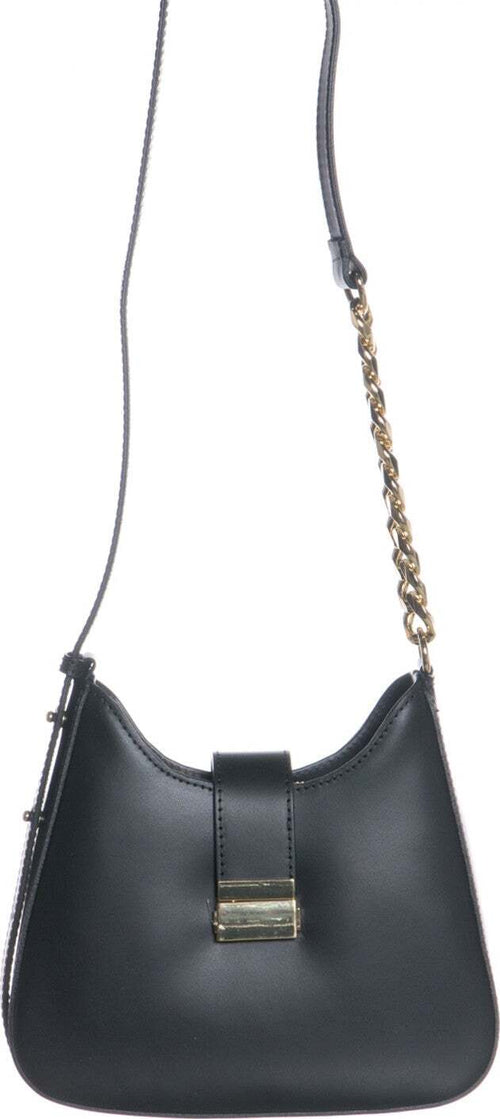 Palma---Borsa-a-spalla-Nera-da-Donna-in-Pelle