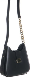 Palma---Borsa-a-spalla-Nera-da-Donna-in-Pelle