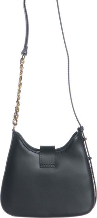 Palma---Borsa-a-spalla-Nera-da-Donna-in-Pelle