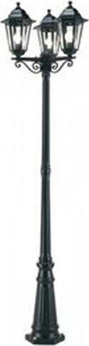 Palo-Alto-Da-Esterno-H216Cm-Esagonale-Alluminio-E-Vetro-Nero-1-Luce-E27