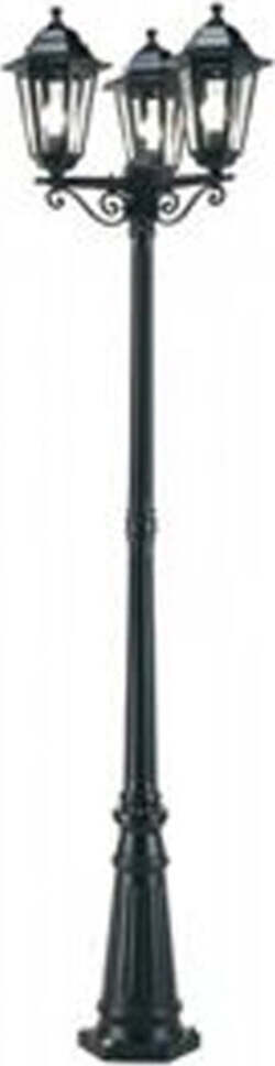 Palo-Alto-Da-Esterno-H216Cm-Esagonale-Alluminio-E-Vetro-Nero-1-Luce-E27