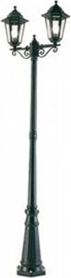 Palo-Alto-Da-Esterno-H216Cm-Esagonale-Alluminio-E-Vetro-Nero-2-Luci-E27