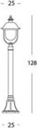 Palo-Basso-Esterno-Contemporaneo-Rustica-Alluminio-E-Metallo-Ruggine-1-Luce-E27
