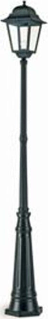 Palo-Da-Esterno-Contemporaneo-H294,5Cm-Mito-Alluminio-E-Vetro-Nero-1-Luce-E27