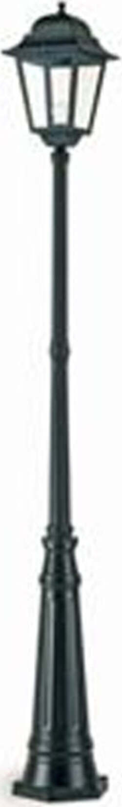 Palo-Da-Esterno-Contemporaneo-H294,5Cm-Mito-Alluminio-E-Vetro-Nero-1-Luce-E27