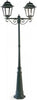 Palo-Da-Esterno-Contemporaneo-H307,5Cm-Mito-Alluminio-E-Vetro-Nero-2-Luci-E27