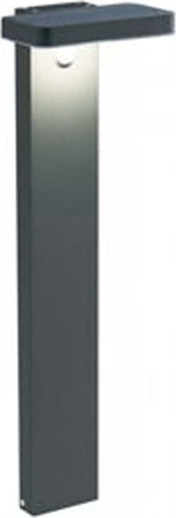Palo-Da-Esterno-H60Cm-Solare-Alluminio-E-Materie-Plastiche-Grigio-Led-4,5W-4000K