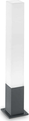 Palo-Da-Esterno-Quadrato-Moderno-Edo-Alluminio-Materie-Plastiche-Antracite-Gx53