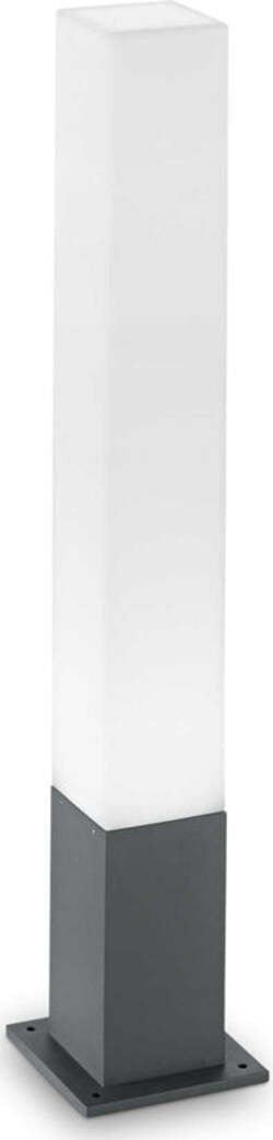 Palo-Da-Esterno-Quadrato-Moderno-Edo-Alluminio-Materie-Plastiche-Antracite-Gx53