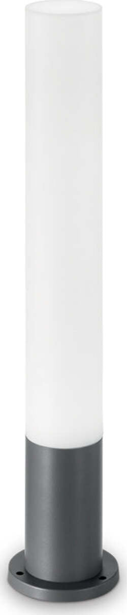 Palo-Da-Esterno-Tondo-Moderno-Edo-Alluminio-Materie-Plastiche-Antracite-Gx53