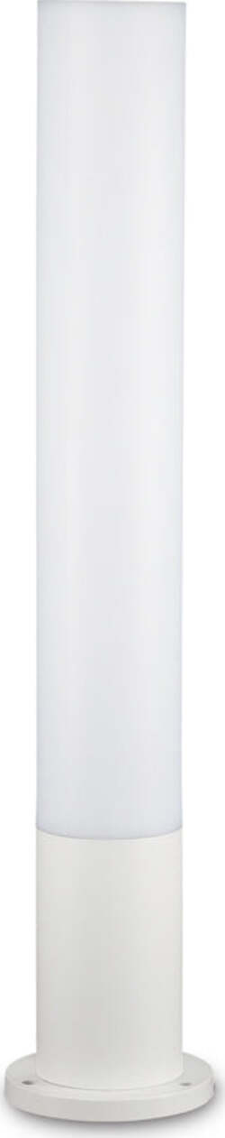 Palo-Da-Esterno-Tondo-Moderno-Edo-Alluminio-Materie-Plastiche-Bianco-Gx53