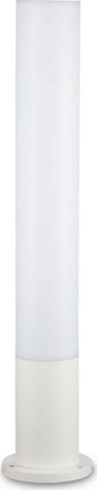 Palo-Da-Esterno-Tondo-Moderno-Edo-Alluminio-Materie-Plastiche-Bianco-Gx53
