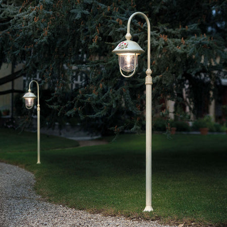 Palo-Esterno-Classico-Bari-Metallo-Ceramica-Bianco-Sfumato-Oro-1-Luce-E27