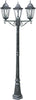 Palo Firenze Nero/Argento 3Xe27 Ip44 218X76,5Cm Illuminazione/Illuminazione per esterni/Luci per sentieri Led Mall Home - Napoli, Commerciovirtuoso.it