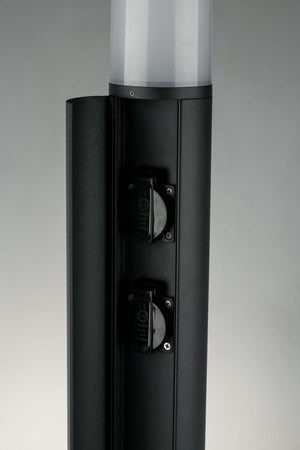 Palo Led Discovery Antracite 13W 960Lm 4000K Ip54 Con 2 Schuko 2500W 65X13X9Cm Illuminazione/Illuminazione per esterni/Luci per sentieri Led Mall Home - Napoli, Commerciovirtuoso.it