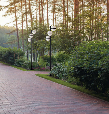 Palo Orbit Nero 3Xe27 Ip44 190X70Cm Illuminazione/Illuminazione per esterni/Luci per sentieri Led Mall Home - Napoli, Commerciovirtuoso.it