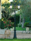 Palo Porto da Giardino Alluminio Ruggine 2 Diffusori Telescopico Altezza 220 Illuminazione/Illuminazione per esterni/Lampioni Ogomondo - Martina Franca, Commerciovirtuoso.it