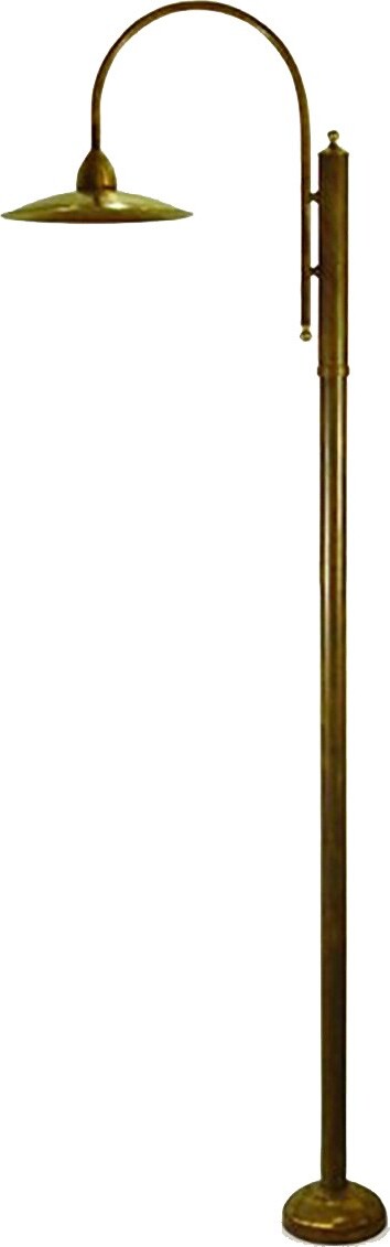 Palo-rustico-Lampadari-Bartalini-CRISGO-P250-E27-LED-ottone-lampione