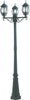 Palo Santiago Nero/Verde 3Xe27 Ip44 209X69Cm Illuminazione/Illuminazione per esterni/Luci per sentieri Led Mall Home - Napoli, Commerciovirtuoso.it