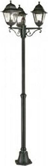Palo-Telescopico-Da-Esterno-Contemporaneo-Old-Alluminio-E-Vetro-Nero-3-Luci-E27