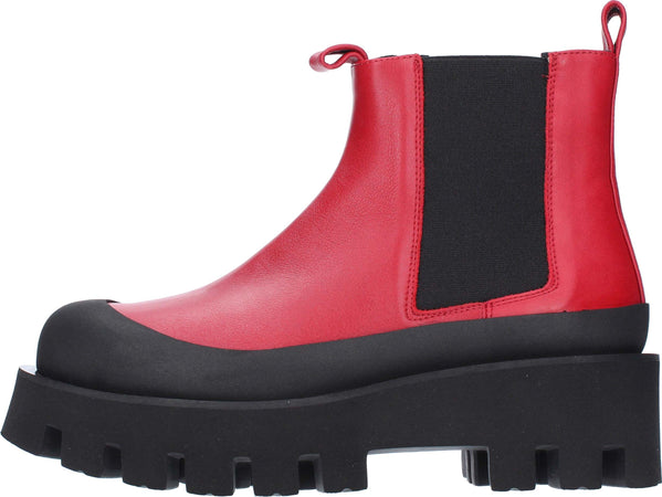 Paloma-Barcelo-Stivali-Rosso-nero-da-donna