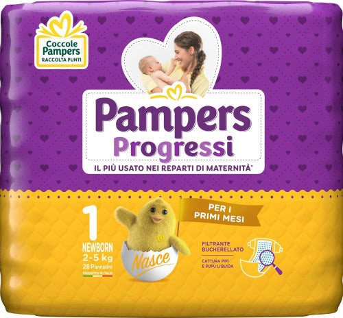 PAMPERS-PROGRESSI-PANNOLINI-NEWBORN-1-TAGLIA-2-5-KG-28PZ
