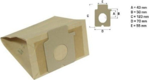 PANASONIC 5 SACCHETTI ASPIRAPOLVERE MC-E 9003 1800W - WC-E 7301/MC -CG 678 381 - NS 237 Casa e cucina/Aspirapolvere e pulizia di pavimenti e finestre/Accessori per aspirapolvere/Sacchetti per aspirapolvere/Sacchetti per aspirapolvere verticale Rossi Ricambi - Venetico Marina, Commerciovirtuoso.it