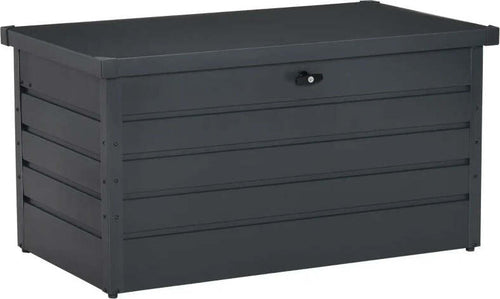 Panca-Baule-Contenitore-da-Giardino-con-Chiave,-Cassapanca-Moderna-in-Acciaio,-Grigio,-120x62x62cm-84B-459V01