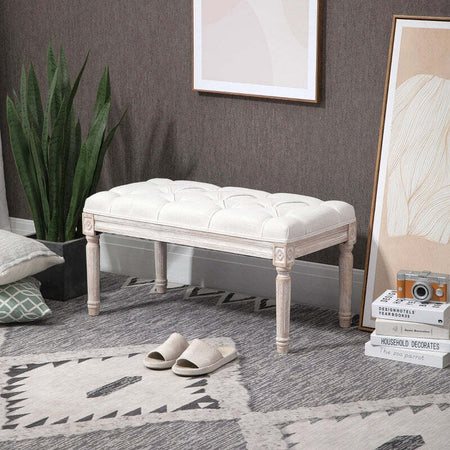Panca-baule-ingresso-camera-da-letto-elegante-imbottita-pouf-tessuto-negozio-fondoletto-con-Rivestimento-Effetto-Lino-e-Gambe-in-Legno,-80x40x41cm,-Beige-F838-160V01CWA