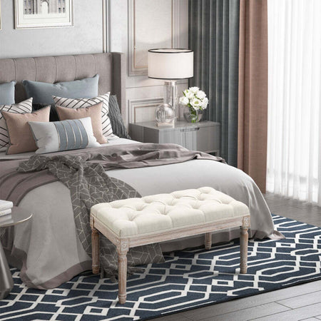 Panca-baule-ingresso-camera-da-letto-elegante-imbottita-pouf-tessuto-negozio-fondoletto-con-Rivestimento-Effetto-Lino-e-Gambe-in-Legno,-80x40x41cm,-Beige-F838-160V01CWA