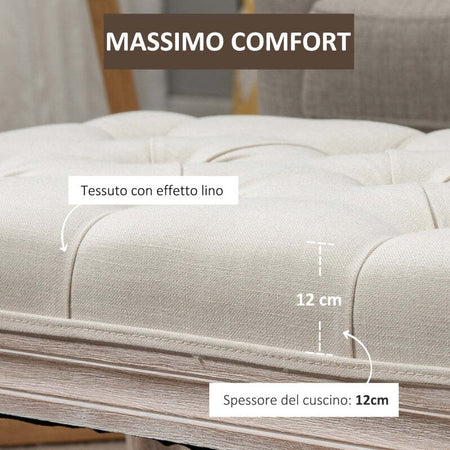 Panca-baule-ingresso-camera-da-letto-elegante-imbottita-pouf-tessuto-negozio-fondoletto-con-Rivestimento-Effetto-Lino-e-Gambe-in-Legno,-80x40x41cm,-Beige-F838-160V01CWA