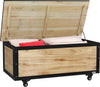 Panca-Contenitore-da-121L-con-4-Rotelle-e-Maniglie-in-Legno-e-Acciaio,-100x50x43cm,-Colore-Legno-84G-322V00ND