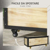 Panca-Contenitore-da-121L-con-4-Rotelle-e-Maniglie-in-Legno-e-Acciaio,-100x50x43cm,-Colore-Legno-84G-322V00ND