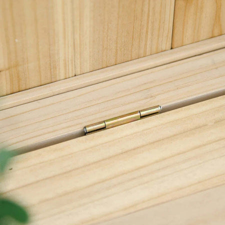 Panca-Contenitore-da-Esterno-in-Legno-di-Abete-Naturale-con-Schienale-per-Giardino-e-Terrazza,-115x45x75cm-84B-460