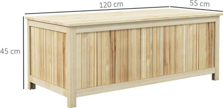 Panca-Contenitore-da-Giardino-da-172L-in-Legno-di-Abete,-120x55x45cm,-Colore-Legno-84G-185V00ND