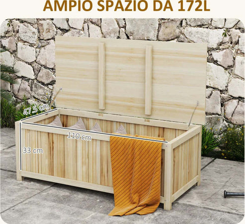 Panca-Contenitore-da-Giardino-da-172L-in-Legno-di-Abete,-120x55x45cm,-Colore-Legno-84G-185V00ND