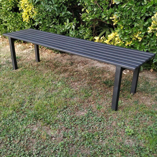 Panca da Giardino Modello Roma in Acciaio Lunghezza 160 Cm Giardino e giardinaggio/Arredamento da giardino e accessori/Panche Ogomondo - Martina Franca, Commerciovirtuoso.it