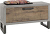 Panca da ingresso stile Industrial grigio e rovere mobile da interno h 50 cm Casa e cucina/Organizzazione interni/Contenitori ceste e cestini/Scatole e bauli/Bauli Decor Space - Altamura, Commerciovirtuoso.it