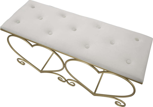 Panca-Heart-Crema-Cm-105X37,5X51,5